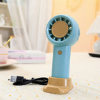 Portable USB Mini Fan with Flexible Tilt, Compact Lightweight Personal Cooling Fan