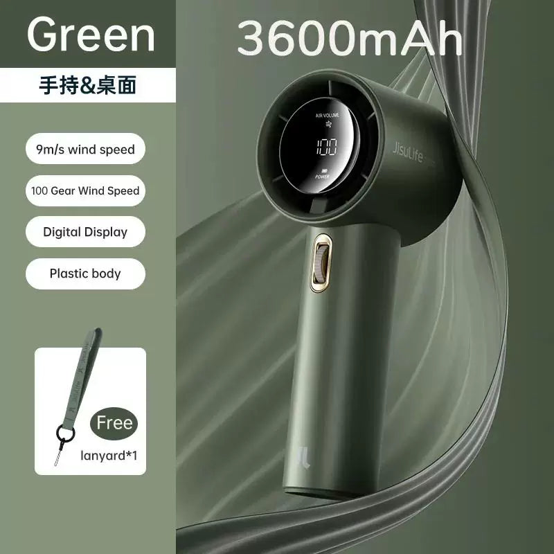 Rechargeable Cordless Hair Dryer Portable Handheld Digital Display Multi-Speed