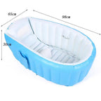 Women Inflatable Wellness Bathtub Ergonomic Design Waterproof Portable with Integrated Shelf