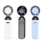 Handheld Fan with Digital Display Portable Powerful Personal Fan for Women