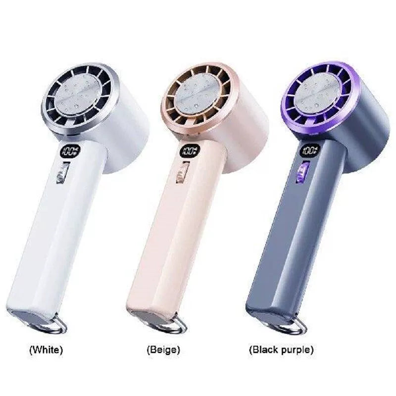 High-Pressure Handheld Showerhead with Digital Flow Display and Replaceable Mineral Filter