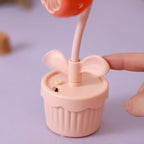 Women's Portable Mini Fan Flower Design Lightweight Handheld Cooling Fan