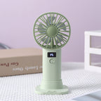 Portable Desk Fan Rechargeable Battery Compact Lightweight Adjustable Speed Quiet Operation
