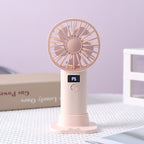 Portable Desk Fan Rechargeable Battery Compact Lightweight Adjustable Speed Quiet Operation