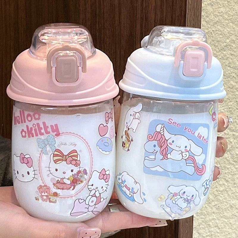 Playful BPA-Free Water Bottle With Leak-Proof Safety Closure for Women and Kids