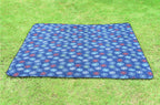 Outdoor Picnic Blanket Waterproof Lightweight Portable Snowflake Pattern