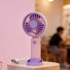 Portable Battery-Powered Hand Fan for Women Lightweight Quiet Operation Ergonomic Grip