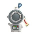 Women's Portable Mini Fan Astronaut Design USB Rechargeable Keychain Compact