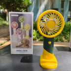 Portable Mini Fan Rechargeable Battery Lightweight Handheld Personal Cooling Fan Multiple Speeds