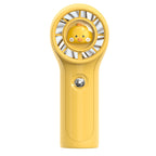 Harrow Mini Handheld Fan Cute Character Portable Rechargeable Personal Fan