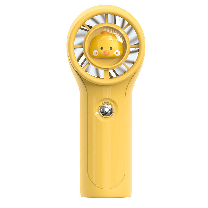 Harrow Mini Handheld Fan Cute Character Portable Rechargeable Personal Fan
