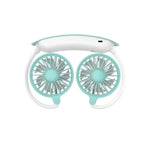 Portable Hands-Free Neck Fan Rechargeable Lightweight Adjustable Speed Personal Cooling