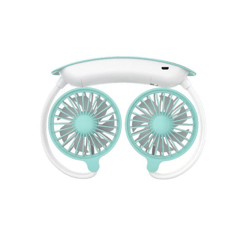 Portable Hands-Free Neck Fan Rechargeable Lightweight Adjustable Speed Personal Cooling