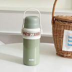 Women’s Plastic Insulated Water Bottle with Ergonomic Handle Lightweight BPA-Free