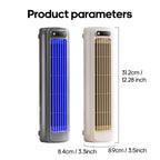 Rechargeable Portable Tower Fan USB Battery Operated Slim Adjustable Louvers LED Display