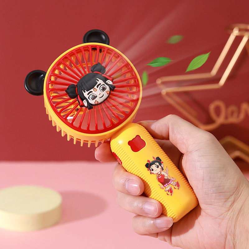 Ladies Portable Handheld Fan Lightweight Quiet Operation Creative Design for Travel and Outdoor Use