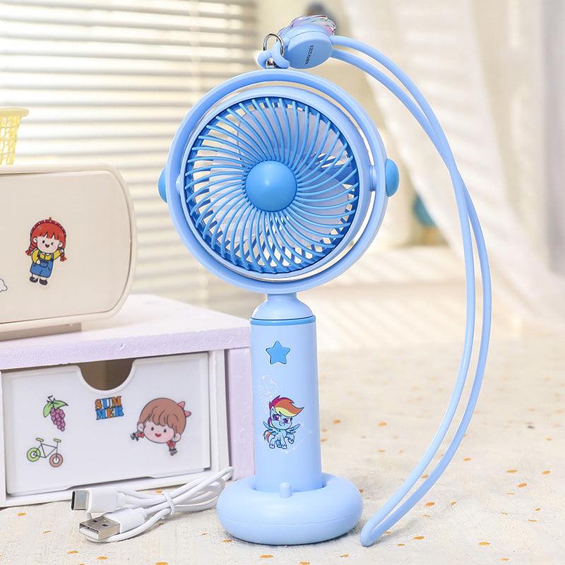Portable Mini Fan USB Rechargeable with Flexible Neck and Mounts Lightweight Personal Cooling Fan