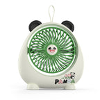 Portable USB Rechargeable Hand Fan Panda Design Lightweight Quiet Operation
