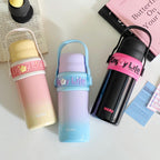 Women’s Plastic Insulated Water Bottle with Ergonomic Handle Lightweight BPA-Free
