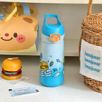 Kids Water Bottle BPA-Free Plastic Leak-Proof Child-Friendly Design with Handle