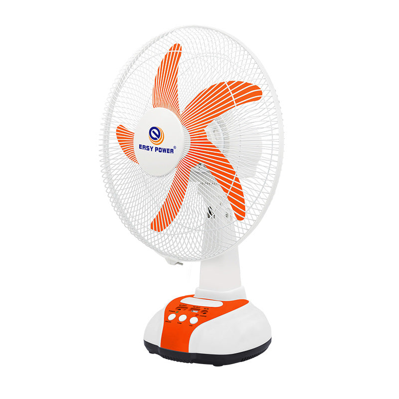 Harrow Unisex Stand Fan with Oscillation and Remote Control Orange White
