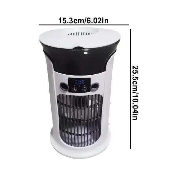 Portable Tower Fan USB Powered Compact Oscillating Mini Fan with Digital Display