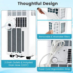 Portable Air Conditioner Tower with Dehumidifier Digital Thermostat Remote Control