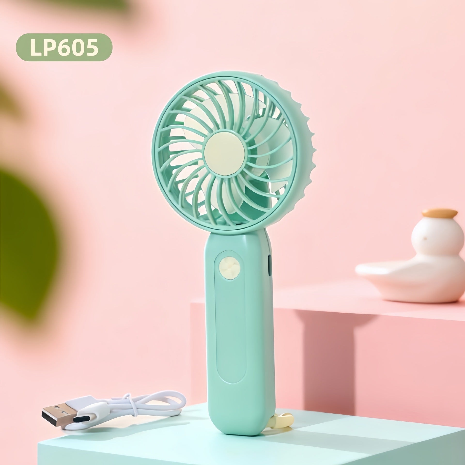 Portable Mini Fan with Flexible Mount USB Connection Compact Personal Cooling for Women