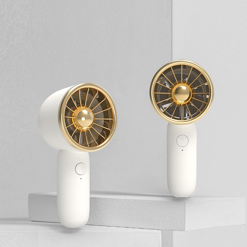 Mini Compact Rechargeable Pocket Fan Quiet DC Motor Portable Handheld