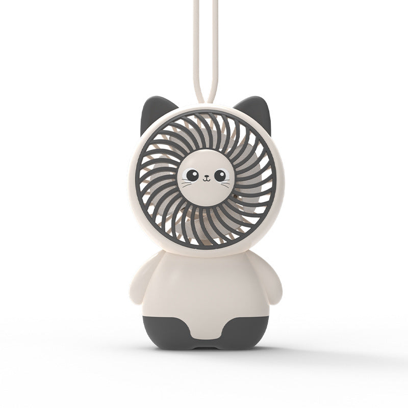 Portable USB Rechargeable Cat Fan for Women Lightweight Personal Cooling