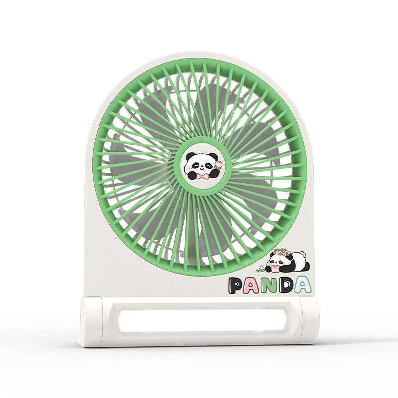 Portable Mini Fan USB Rechargeable Cute Panda Design Compact Personal Cooler