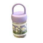 Insulated Women's Water Bottle with Ergonomic Handle Floral Design BPA-Free Plastic