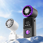 Handheld Fan Portable Compact with Digital Display Multiple Speeds Long Battery Life