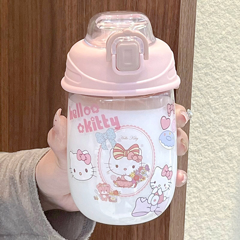 Playful BPA-Free Water Bottle With Leak-Proof Safety Closure for Women and Kids