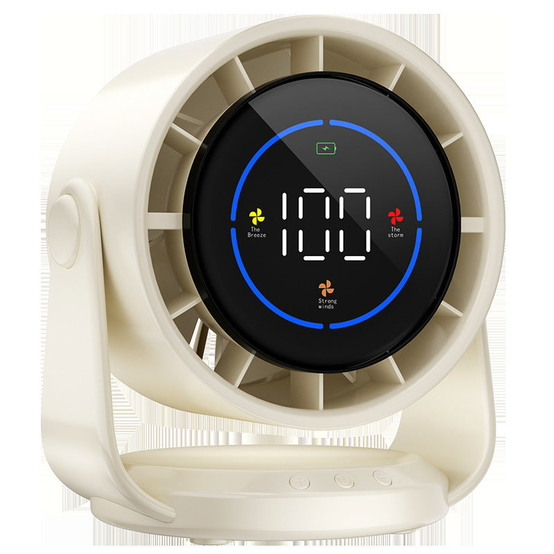 Digital Smart Desktop Fan with Adjustable Speeds and Three Cooling Modes Compact Portable Design