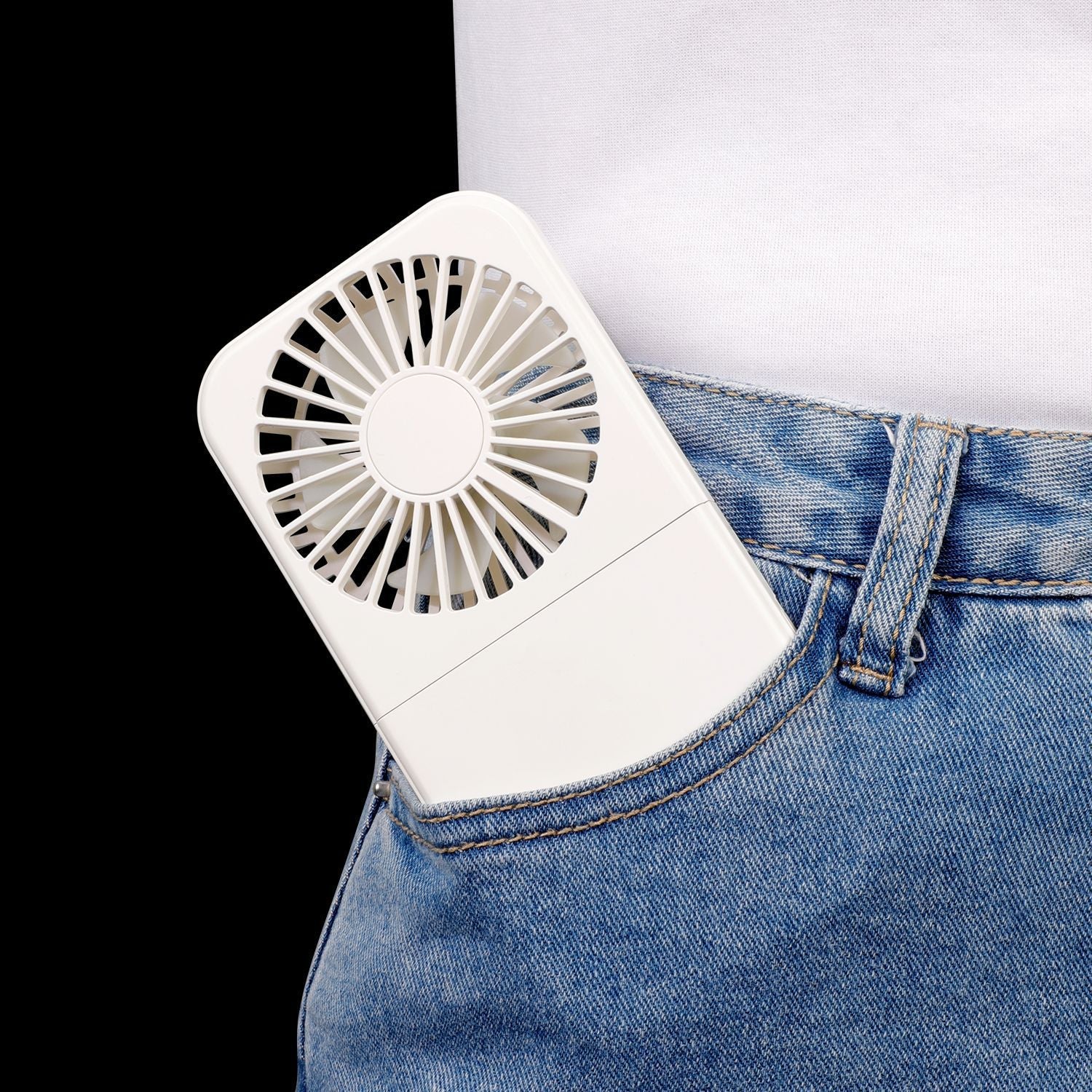Portable Rechargeable Handheld Fan USB Powered Lightweight Compact with Multiple Speed Settings