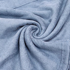 Brehn Women's Hooded Bathrobe Soft Microfiber Cozy Robe with Pockets Lightweight Warm