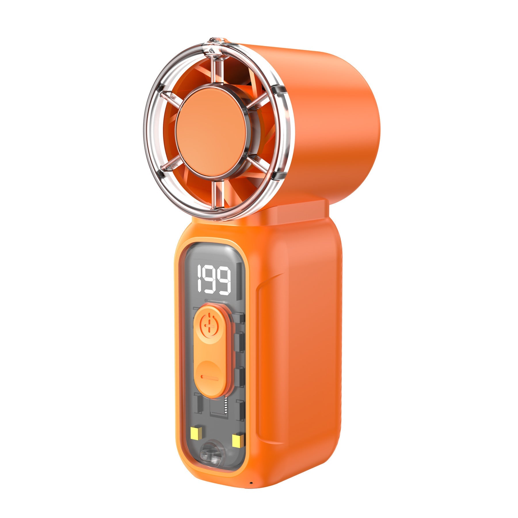 Smart Handheld Cooling Fan Rechargeable Portable with LED Display and Variable Speeds