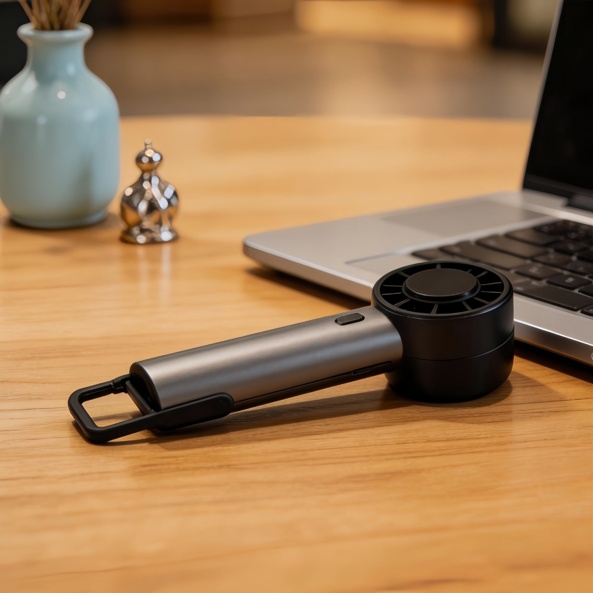 Portable Mini Hand Fan with Variable Speed Control USB Rechargeable Quiet Operation