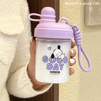 Women’s BPA-Free Water Bottle with Carrying Strap Leak-Proof Lightweight Portable