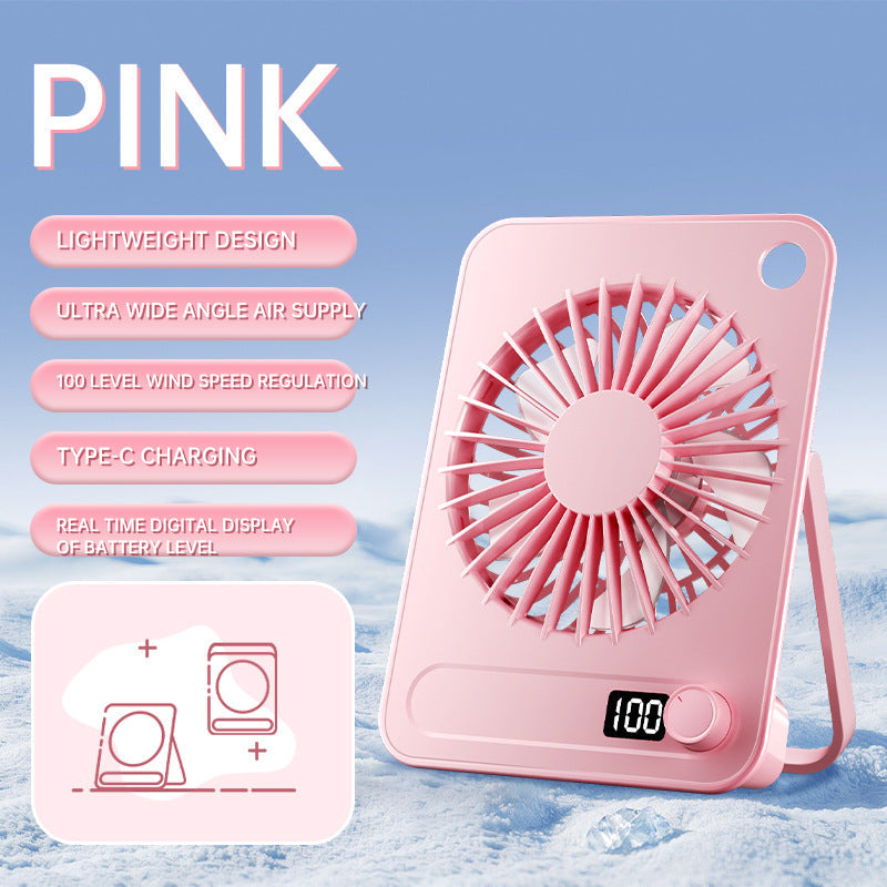 Portable Fan for Women Digital Speed Control Type-C Charging Lightweight