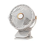 Double Turbine Table Fan Portable Adjustable Speed Lightweight Cooling Fan