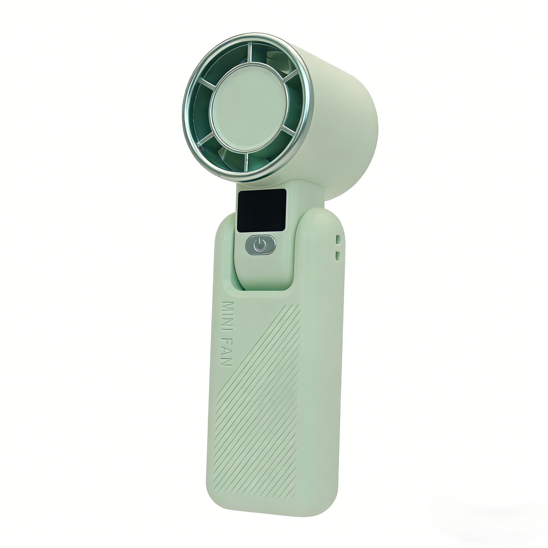 Portable Mini Fan with LCD Display USB Rechargeable Adjustable Speed