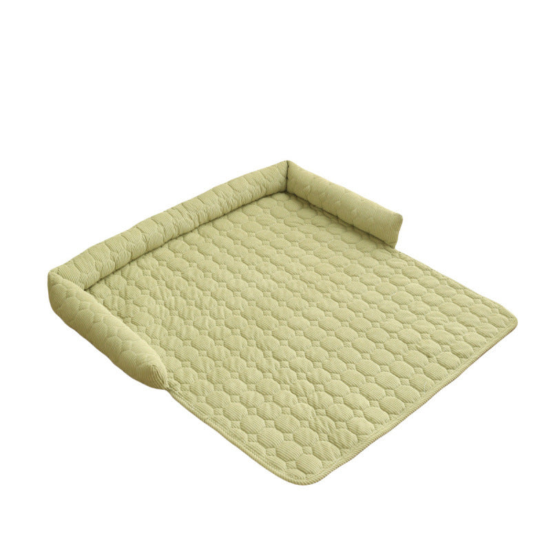 Comfortable Platform Mat with Raised Edges Soft Padded Floor Cushion for Home and Outdoor Use