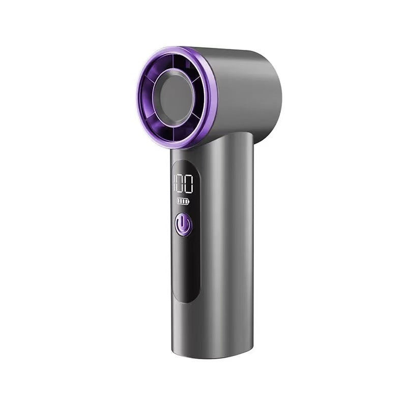 Portable Mini Air Fan with LCD Display USB Rechargeable Quiet Operation