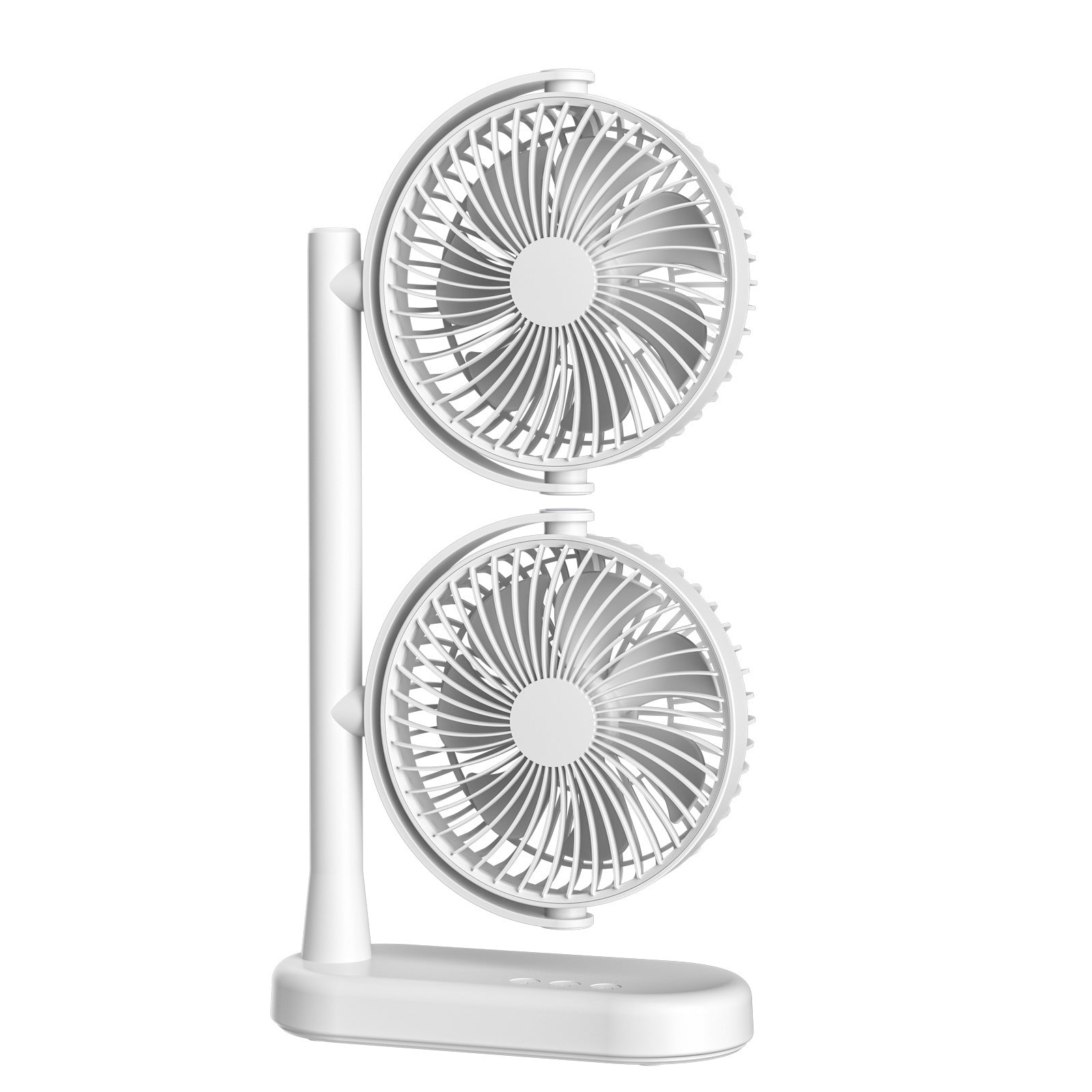 Double Adjustable Dual Fan Table Fan Compact Portable Cooling Air Circulation