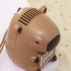 Ladies Handheld Fan Cute Animal Design Portable Lightweight Summer Cooling Accessory