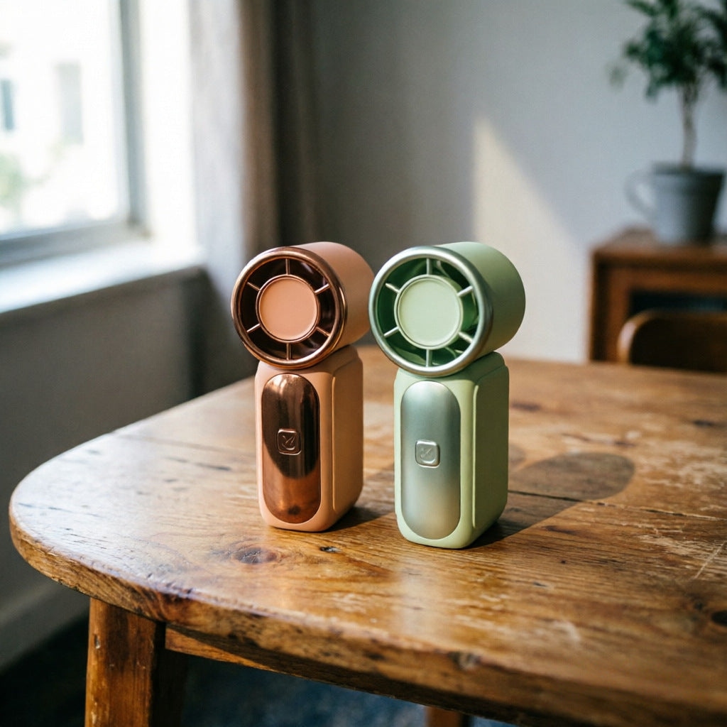 Portable Mini Fan Compact Lightweight USB Rechargeable Personal Handheld Fan