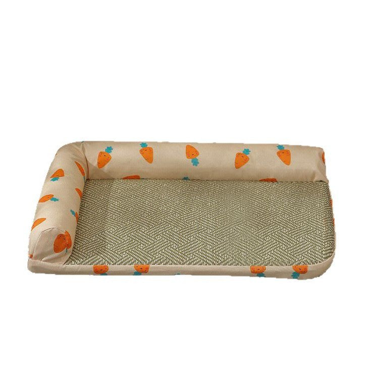 Elevated Edge Pet Bed Cozy Supportive Non-Slip Bottom Removable Cover