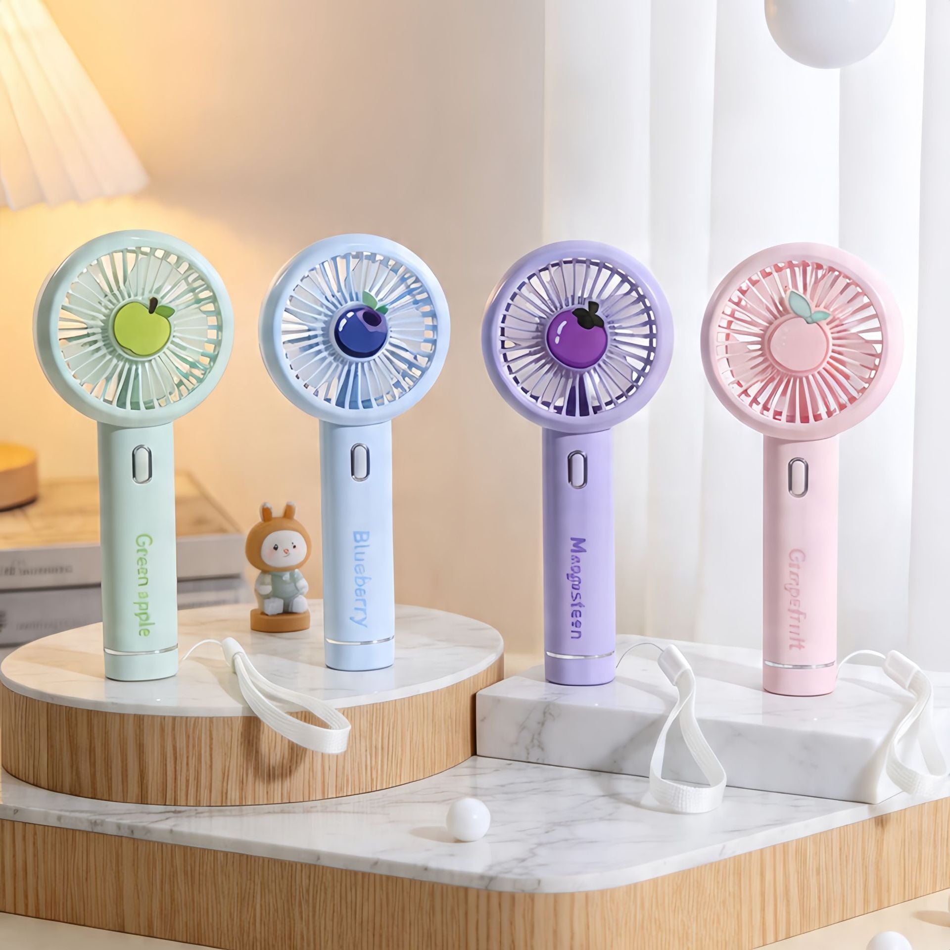 Portable USB Hand Fan for Women with Ergonomic Grip and Variable Speed Control Compact Personal Cooling
